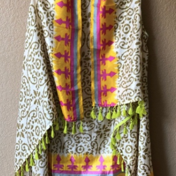 Soft Surroundings Fringe Kimono Summer Vest M/L - Picture 2 of 6